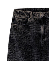 Womens Jeans Straight-Wide Leg Relaxed High Rise Cotton–Elastane Corduroy Dark Wash Tactile - Mothers - Blue 63_431H136_AZU194052_8
