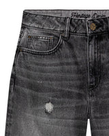 Womens Heritage Jeans Straight Relaxed Fit Super High Rise Lyocell–Cotton Blend Gray Wash Rips Premium Drape - Gray 63_431H453_GRI145002_8