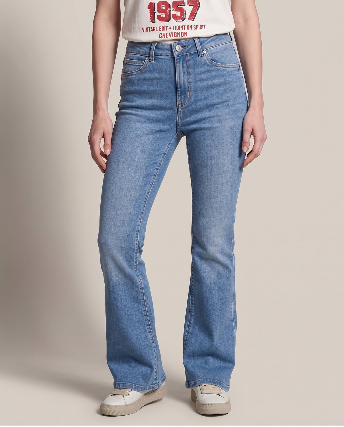 Women's Flare Mid Rise Jeans - Blue 63_431H750_AZU174021_0
