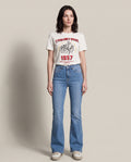 Women's Flare Mid Rise Jeans - Blue 63_431H750_AZU174021_4