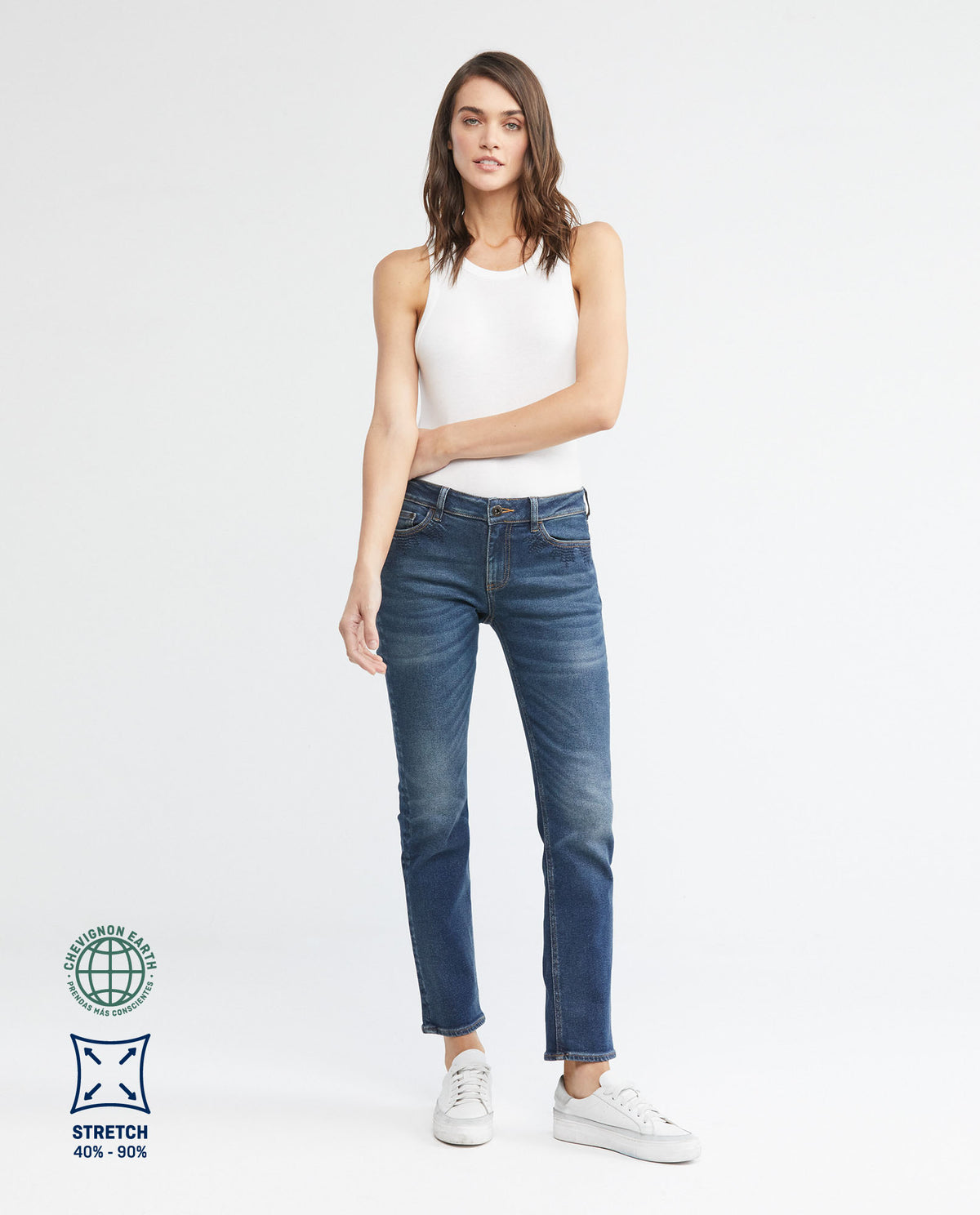 Women´s Low-Rise Jeans - Blue 63_432E005_AZU194052_3