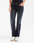 Women's Jeans, Low Rise, Boot Cut - Dark Blue 432G002 - 1
