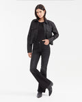 Women's Cosmo High Rise Flare Jeans in Matte Black Stretch 432G008 - 2