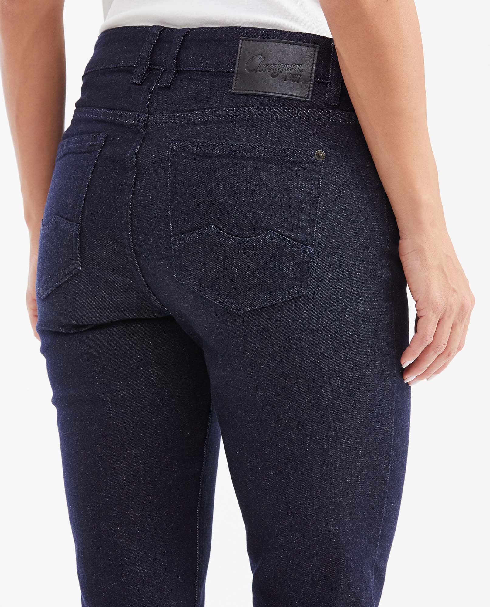 Women's Jeans, High Rise Slim Boot - Ultra Dark Blue 432G009 - 6
