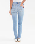 Women's Cosmo High Rise Skinny Jeans in Light Wash with Color Reserves and Recycled Fibers 432G010 - 4