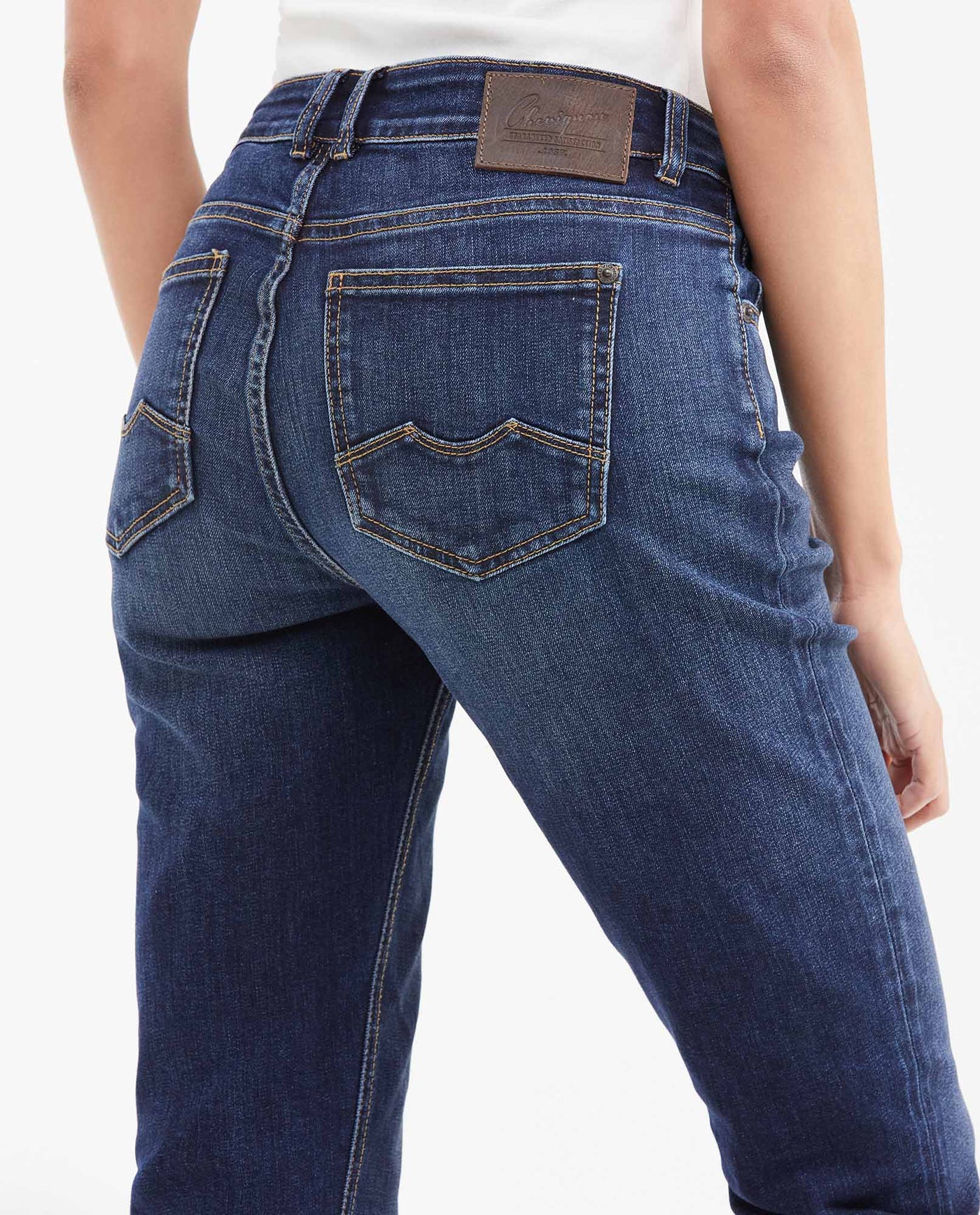 Women's Cosmo High Rise Skinny Jeans in Dark Wash Stretch 432G014 - 6
