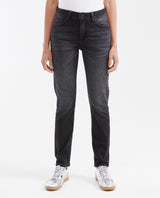 Women's Cosmo High Rise Skinny Jeans in Gray with Tone-on-Tone Stitching - 1