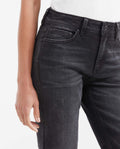 Women's Cosmo High Rise Skinny Jeans in Gray with Tone-on-Tone Stitching - 3