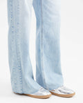 Women's Wide Leg Super High Rise Relaxed Jeans in Light Wash with Lyocell - 6