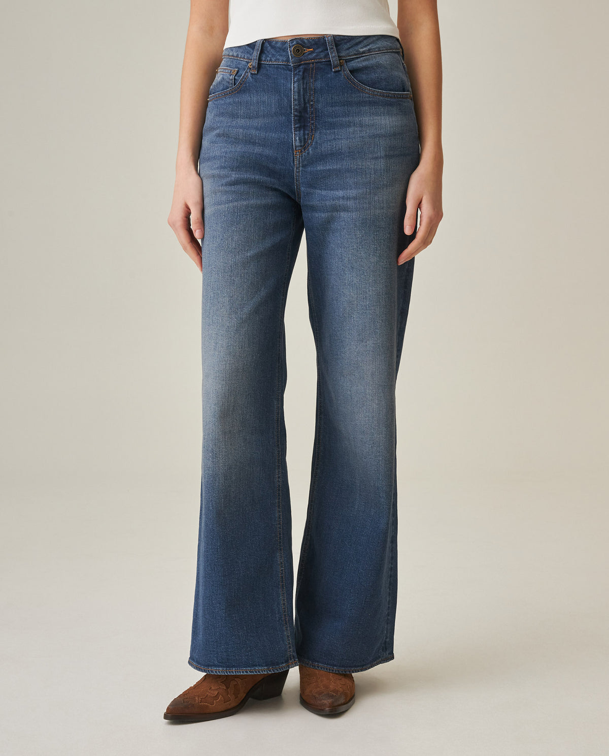 Women´s Wide Leg Jeans - Blue 63_432H012_AZU184140_0