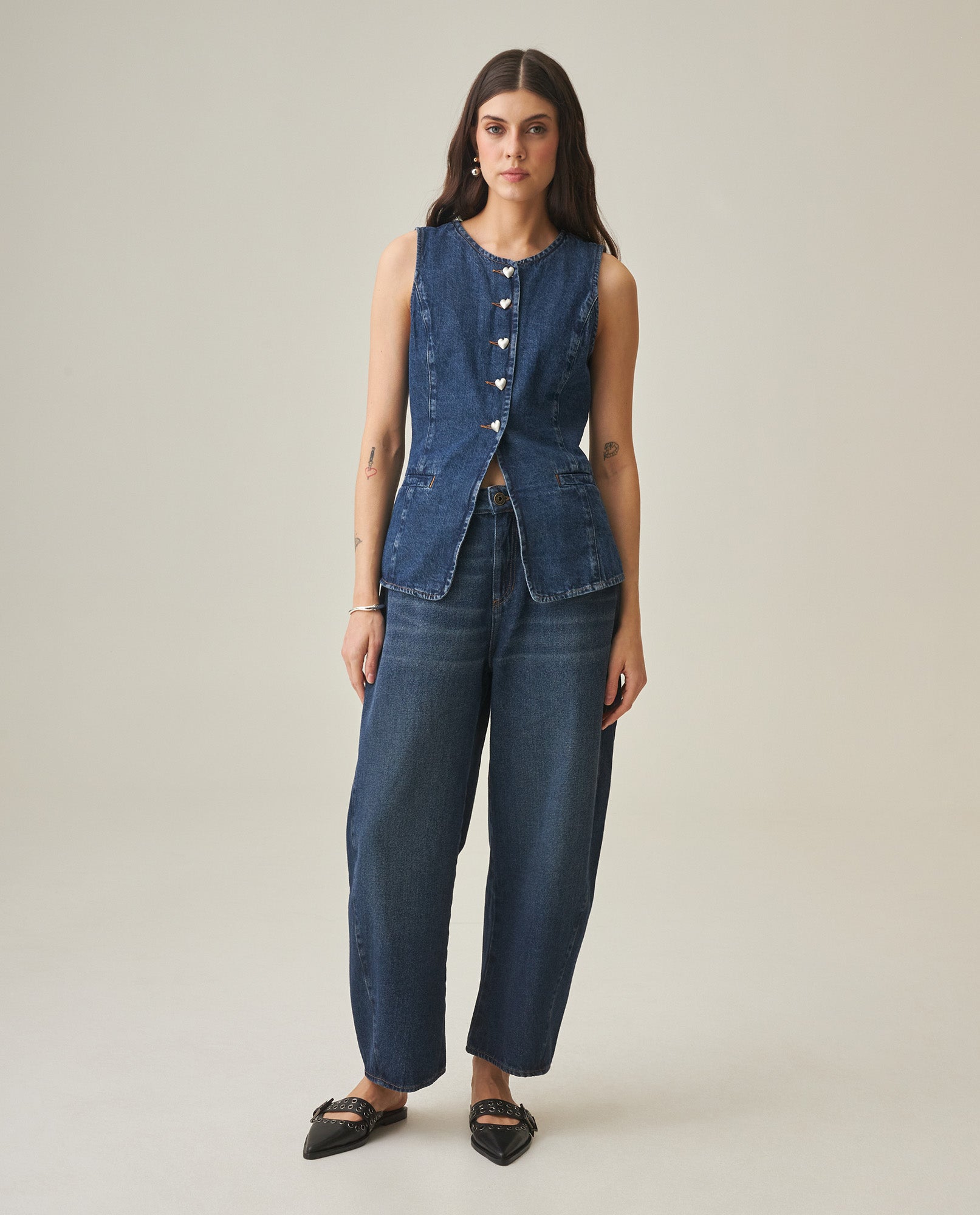 Women´s Wide Leg Jeans - Blue 63_432H029_AZU184140_0