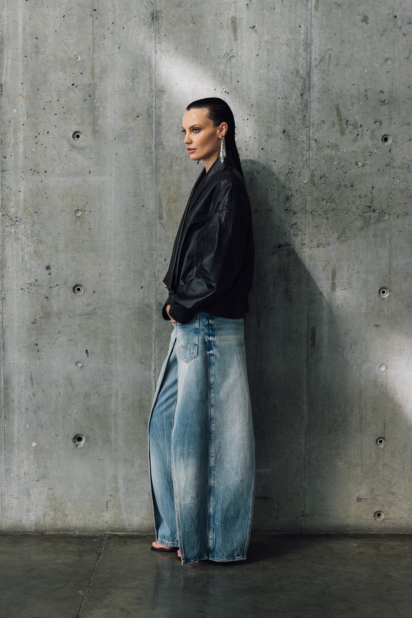 Womens Wide Leg Jeans - Special Collection - Blue 63_432H201_AZU154020_4