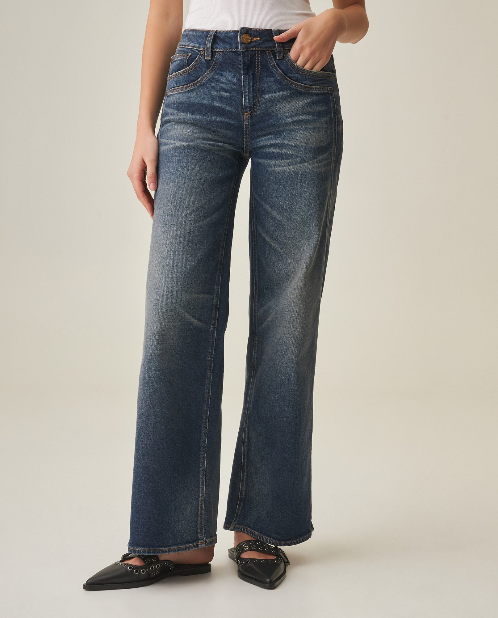 Women´s Heritage Straight Jeans - Blue 63_432H451_AZU184140_3