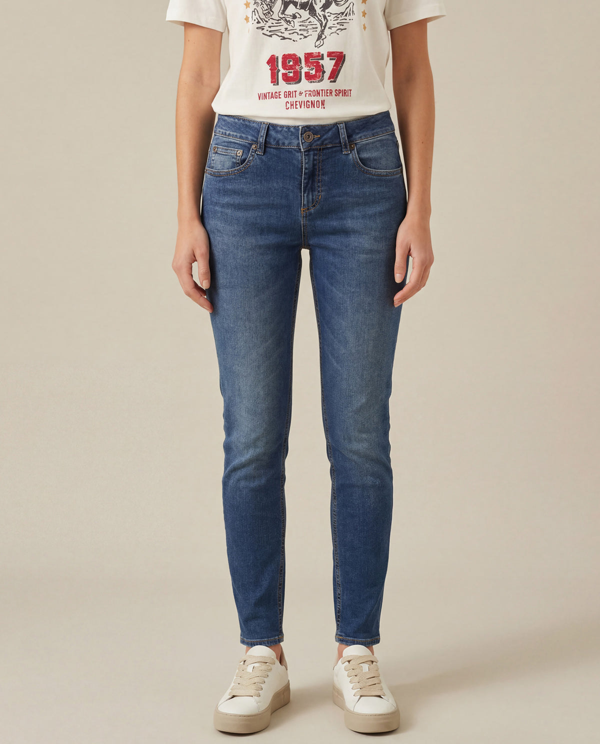 Women´s High-Rise Jeans - Blue 63_435H000_AZU194052_0