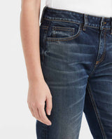 Jean Super High Rise Boot Cut Dark Blue Vintage Wash for Women - Blue 439F450 - 3