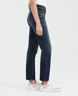 Jean Super High Rise Boot Cut Dark Blue Vintage Wash for Women - Blue 439F450 - 4