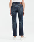 Jean Super High Rise Boot Cut Dark Blue Vintage Wash for Women - Blue 439F450 - 5
