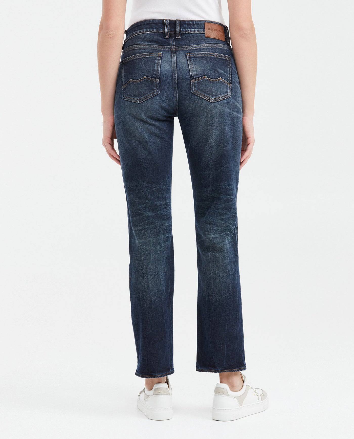 Jean Super High Rise Boot Cut Dark Blue Vintage Wash for Women - Blue 439F450 - 5