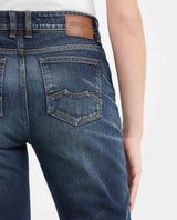 Jean Super High Rise Boot Cut Dark Blue Vintage Wash for Women - Blue 439F450 - 6