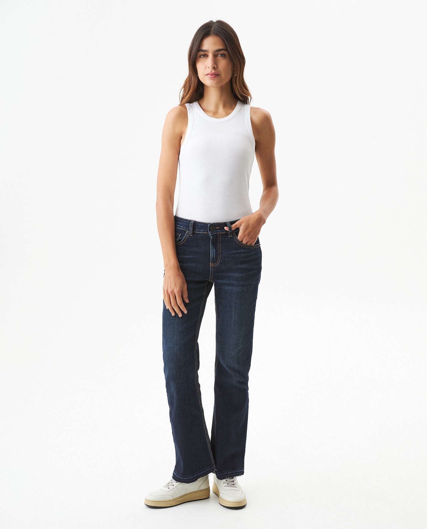 Jean Cosmo High Rise for Women - Blue 439G001 - 1