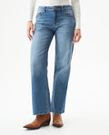 Women's Rusty Low Rise Light Wash Jeans in Cotton-Tencel Blend, Coastline 439G002 - 2