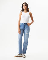 Women's Rusty Low Rise Medium Wash Jeans in Cotton Stretch Blend, Moorings 439G003 - 3