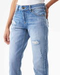 Women's Rusty Low Rise Medium Wash Jeans in Cotton Stretch Blend, Moorings 439G003 - 4
