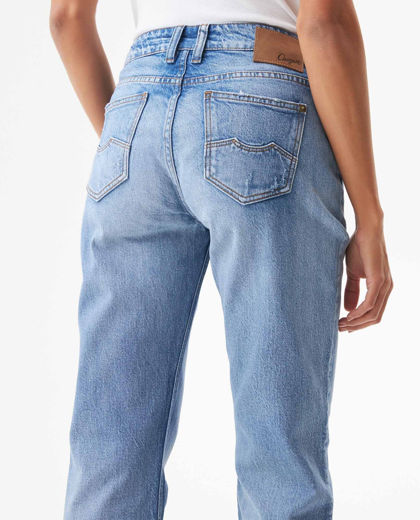 Women's Rusty Low Rise Medium Wash Jeans in Cotton Stretch Blend, Moorings 439G003 - 6