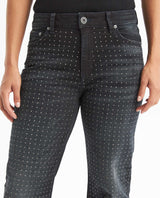 Women's Special Fit Mom Fit High Rise Dark Wash Jeans in Cotton Blend, Lighthouse - 3