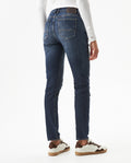 Women's Rusty Low Rise Ultra Dark Wash Jeans in Cotton-Polyester Blend, Coordinates - 5
