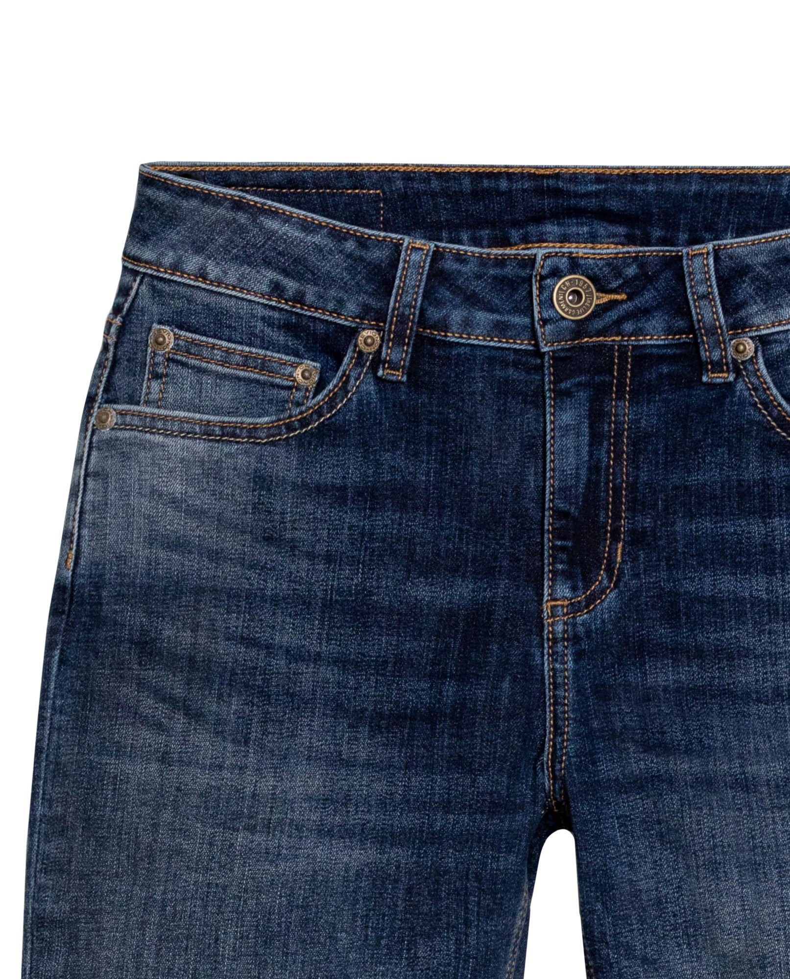 Women's Rusty Low Rise Ultra Dark Wash Jeans in Cotton-Polyester Blend, Coordinates - 7