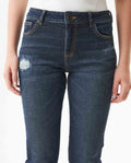 Women's Rusty Low Rise Dark Wash Jeans in Recycled Cotton Blend, Waypoint - 4