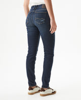Women's Rusty Low Rise Dark Wash Jeans in Recycled Cotton Blend, Waypoint - 5