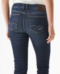 Women's Rusty Low Rise Dark Wash Jeans in Recycled Cotton Blend, Waypoint - 6