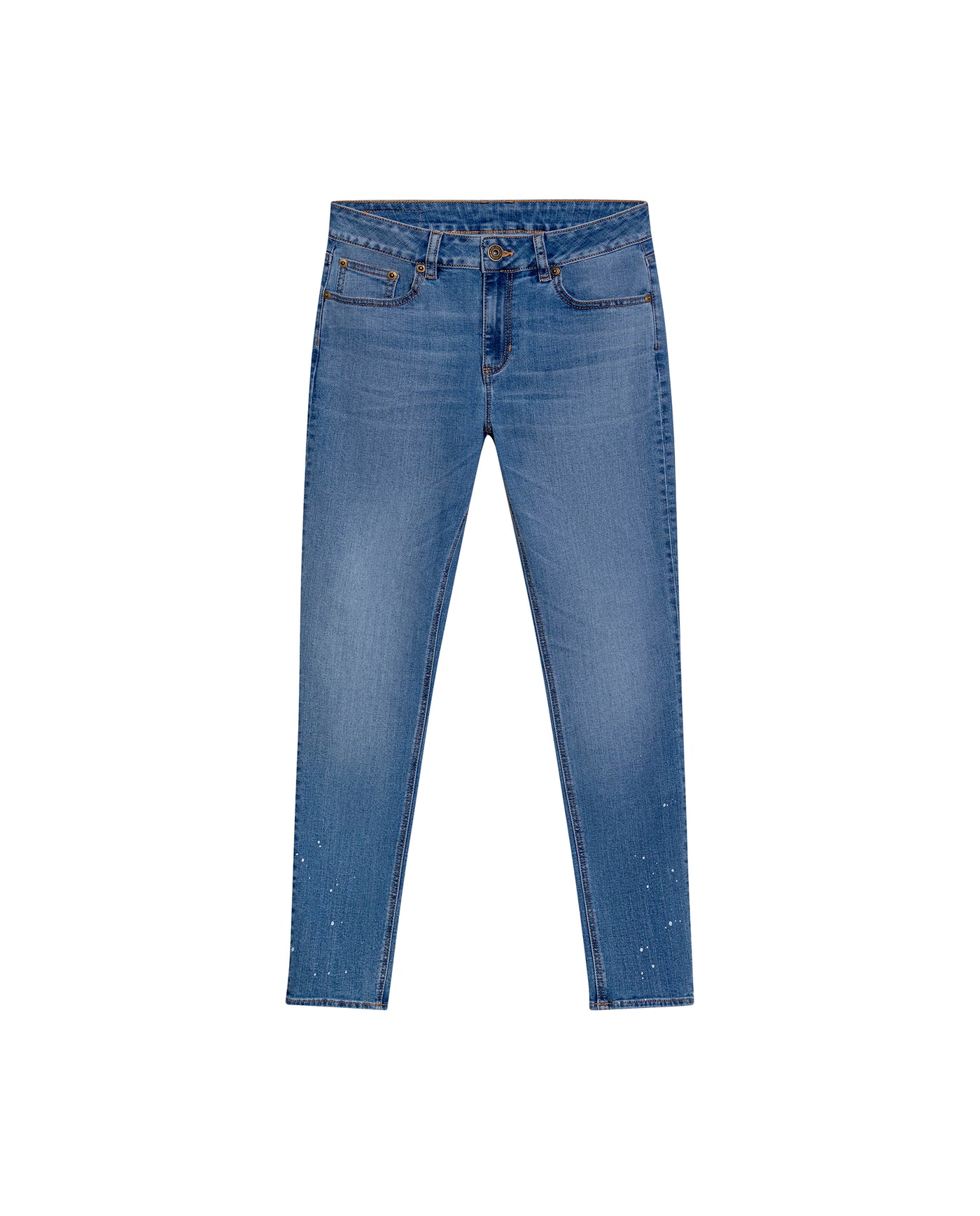 Women's Cosmo High Rise Medium Wash Jeans in Cotton-Polyester Blend, Boatyard - 1