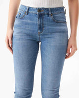 Women's Cosmo High Rise Medium Wash Jeans in Cotton-Polyester Blend, Boatyard - 4