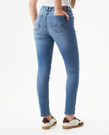 Women's Cosmo High Rise Medium Wash Jeans in Cotton-Polyester Blend, Boatyard - 5