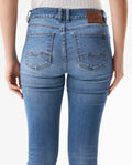 Women's Cosmo High Rise Medium Wash Jeans in Cotton-Polyester Blend, Boatyard - 6