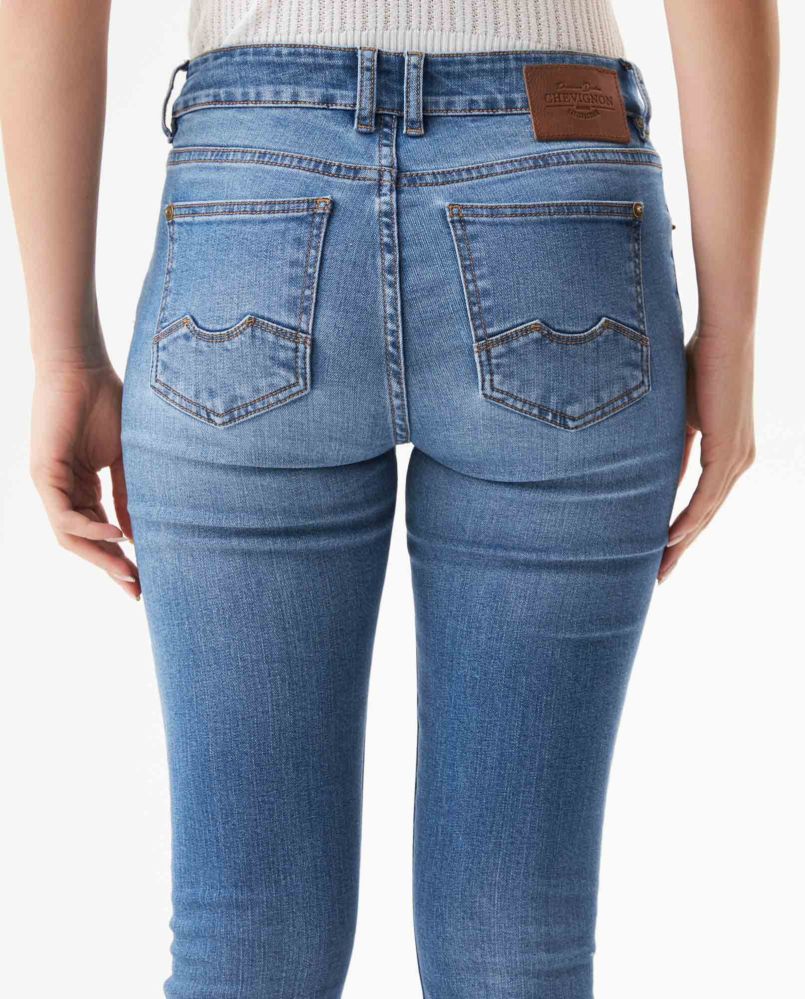 Women's Cosmo High Rise Medium Wash Jeans in Cotton-Polyester Blend, Boatyard - 6