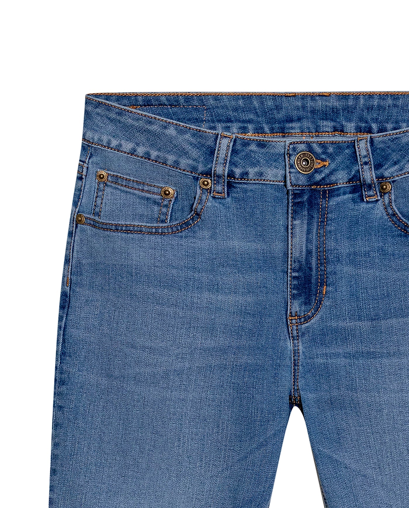 Women's Cosmo High Rise Medium Wash Jeans in Cotton-Polyester Blend, Boatyard - 7