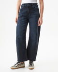Women's Cosmo High Rise Dark Wash Jeans in Recycled Cotton Blend, Maritime 439G011 - 1