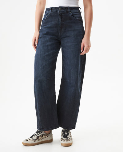 Women's Cosmo High Rise Dark Wash Jeans in Recycled Cotton Blend Maritime