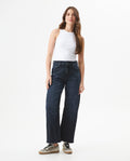 Women's Cosmo High Rise Dark Wash Jeans in Recycled Cotton Blend, Maritime 439G011 - 3