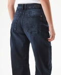 Women's Cosmo High Rise Dark Wash Jeans in Recycled Cotton Blend, Maritime 439G011 - 6