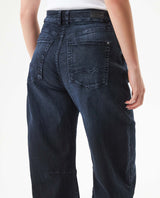 Women's Cosmo High Rise Dark Wash Jeans in Recycled Cotton Blend, Maritime 439G011 - 6