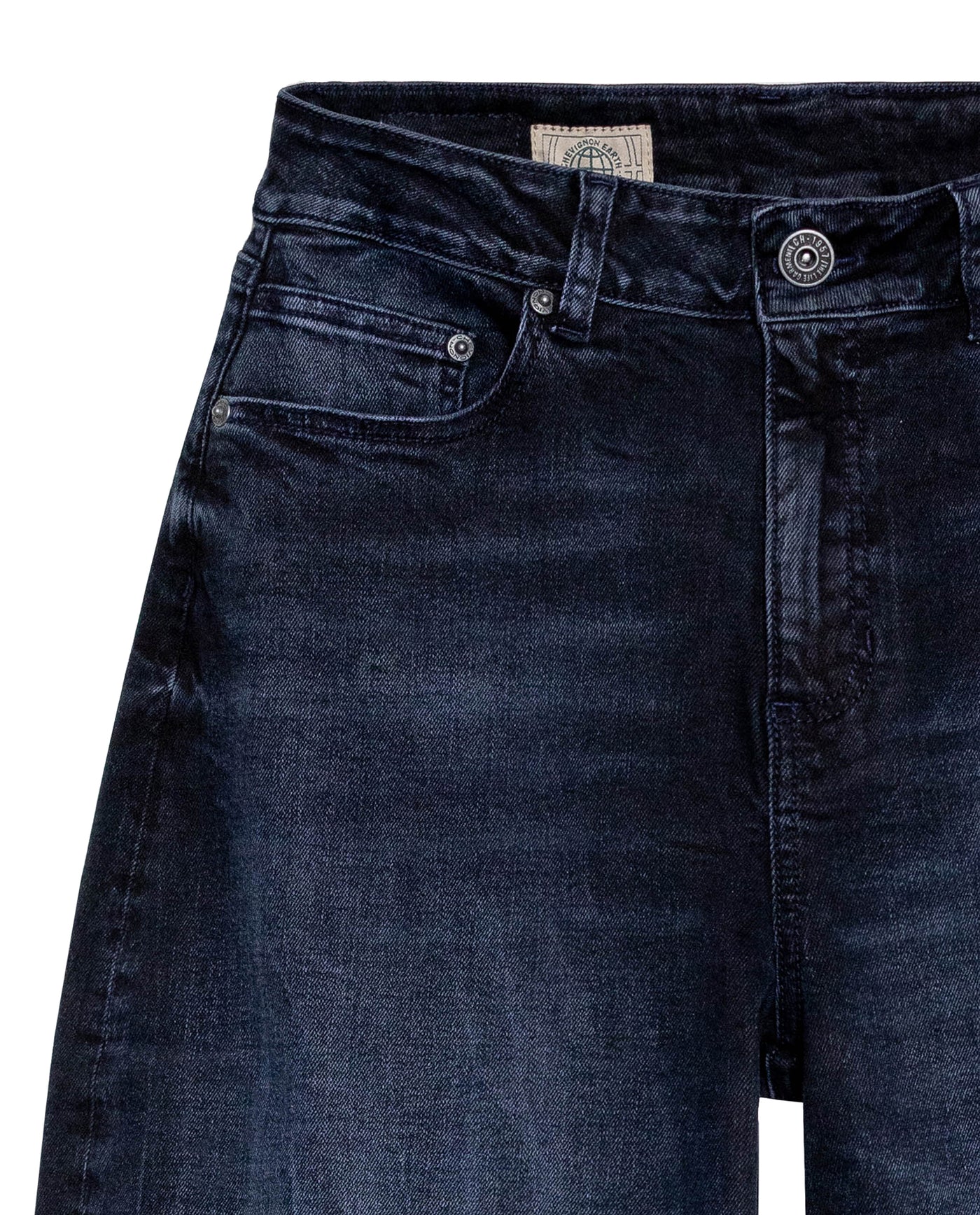 Women's Cosmo High Rise Dark Wash Jeans in Recycled Cotton Blend, Maritime 439G011 - 7