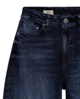 Women's Cosmo High Rise Dark Wash Jeans in Recycled Cotton Blend, Maritime 439G011 - 7