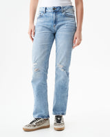 Women's Cosmo High Rise Light Wash Jeans in Cotton Stretch Blend, Navigate 439G013 - 1