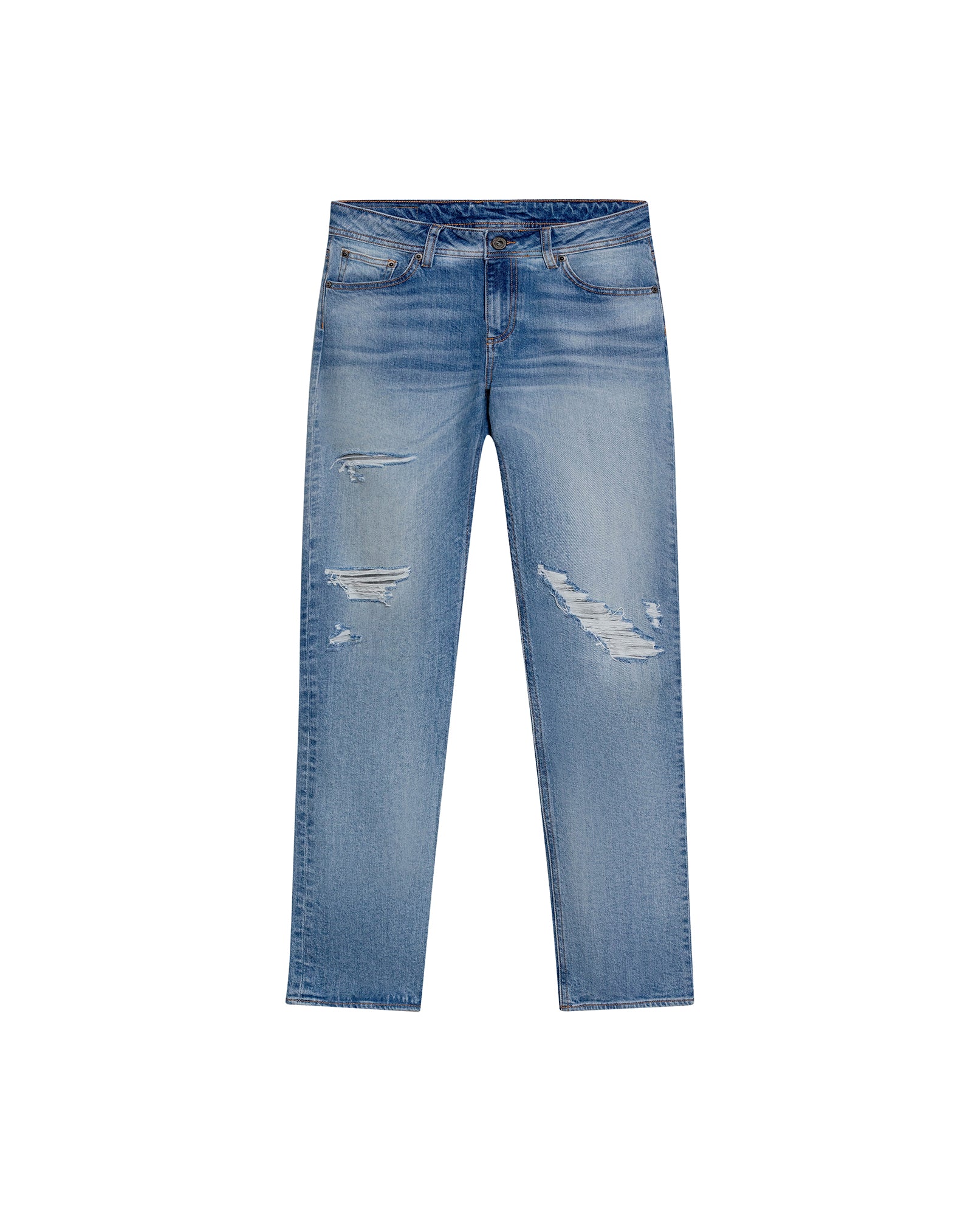 Women's Cosmo High Rise Medium Wash Jeans in Cotton Stretch Blend, Archor - 1