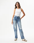 Women's Cosmo High Rise Medium Wash Jeans in Cotton Stretch Blend, Archor - 3